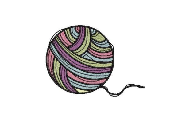 Ball of Yarn Embroidery Design Review