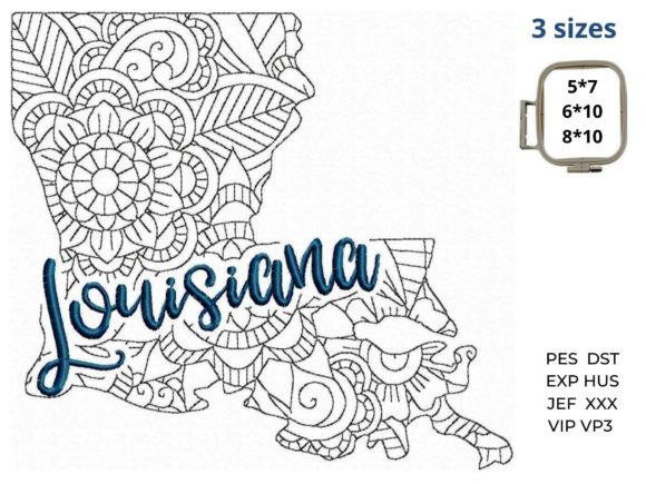 Louisiana State Embroidery